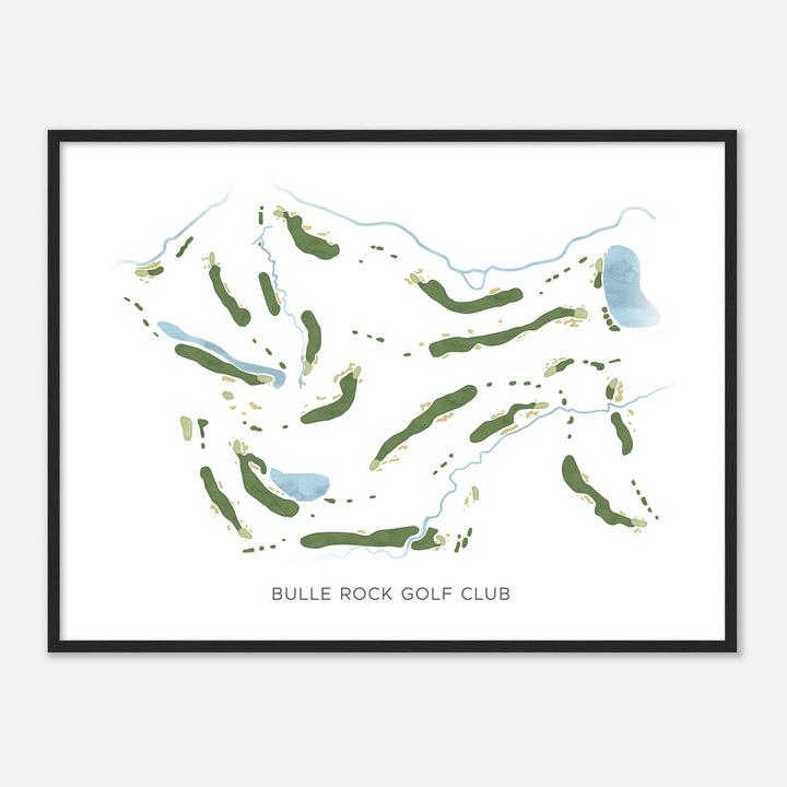 Print of Bulle Rock Golf Club Modern Map