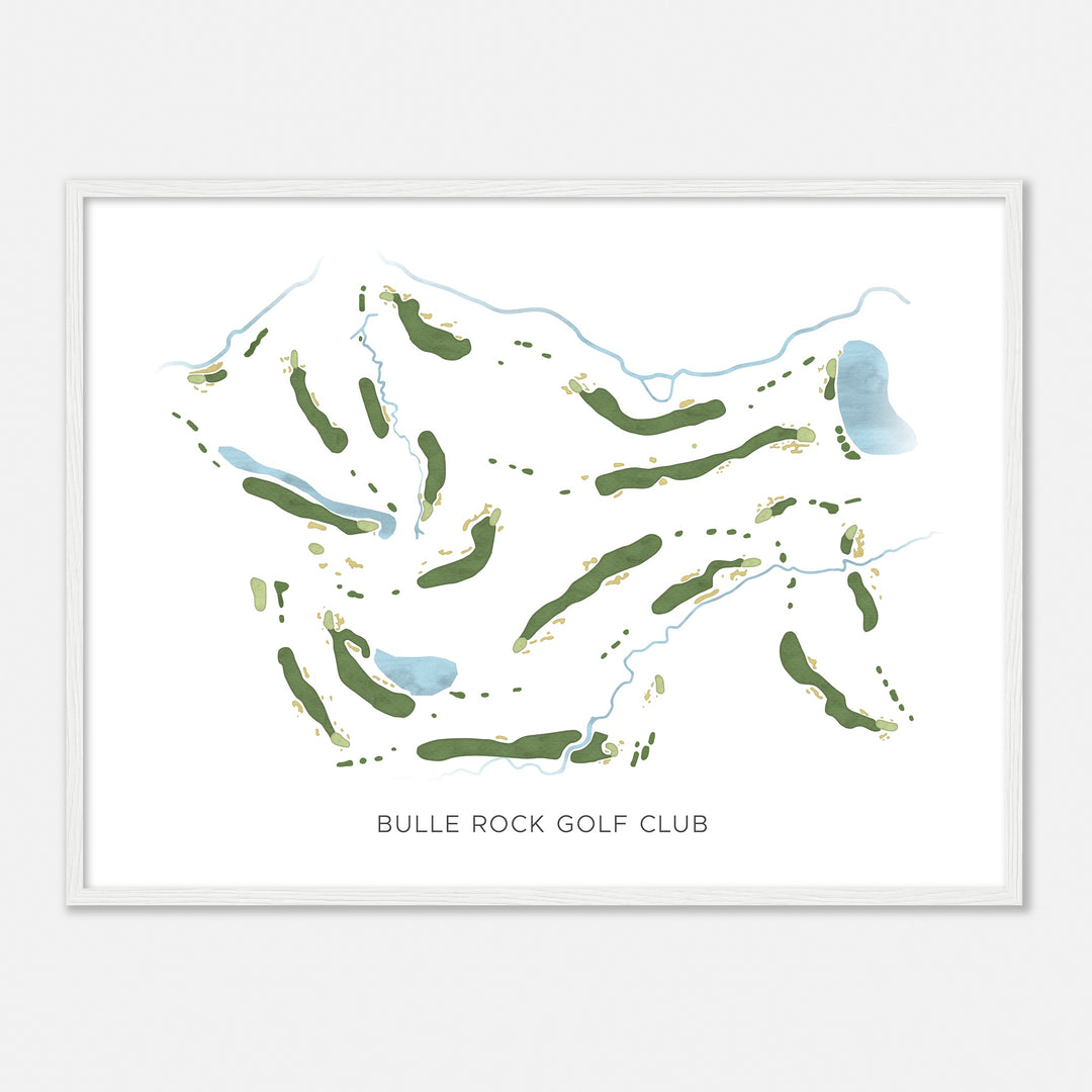 Print of Bulle Rock Golf Club Modern Map