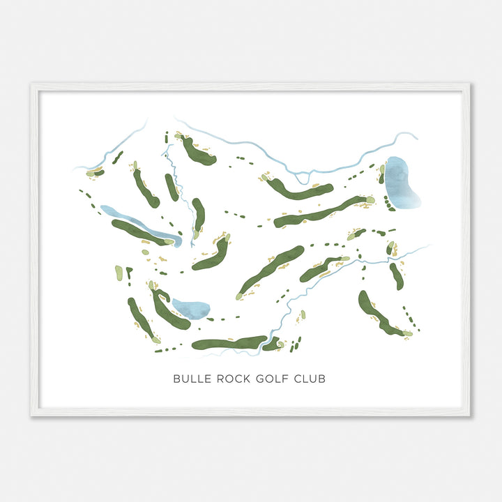 Print of Bulle Rock Golf Club Modern Map