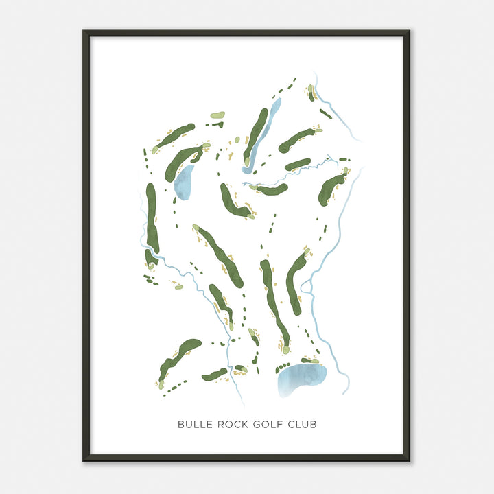 Print of Bulle Rock Golf Club Modern Map