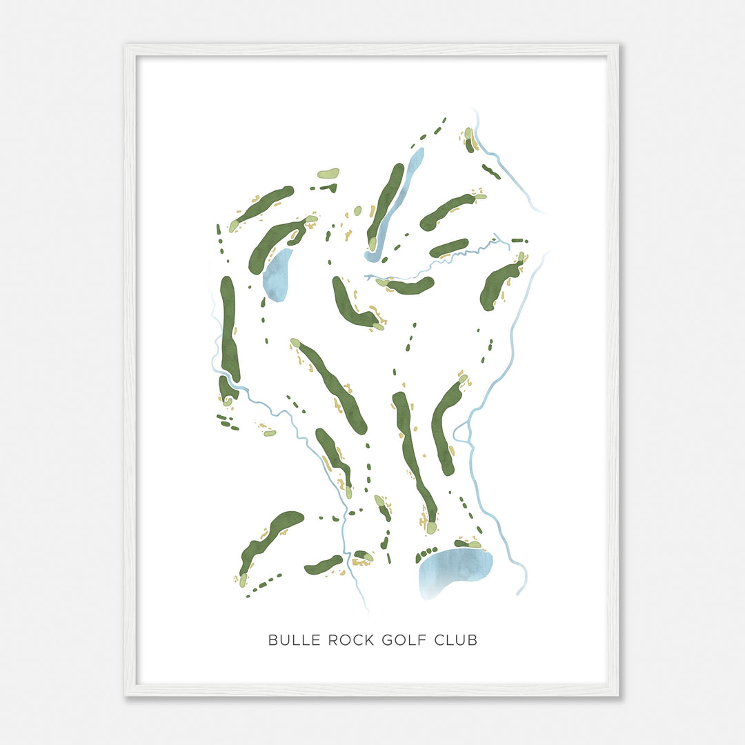 Print of Bulle Rock Golf Club Modern Map