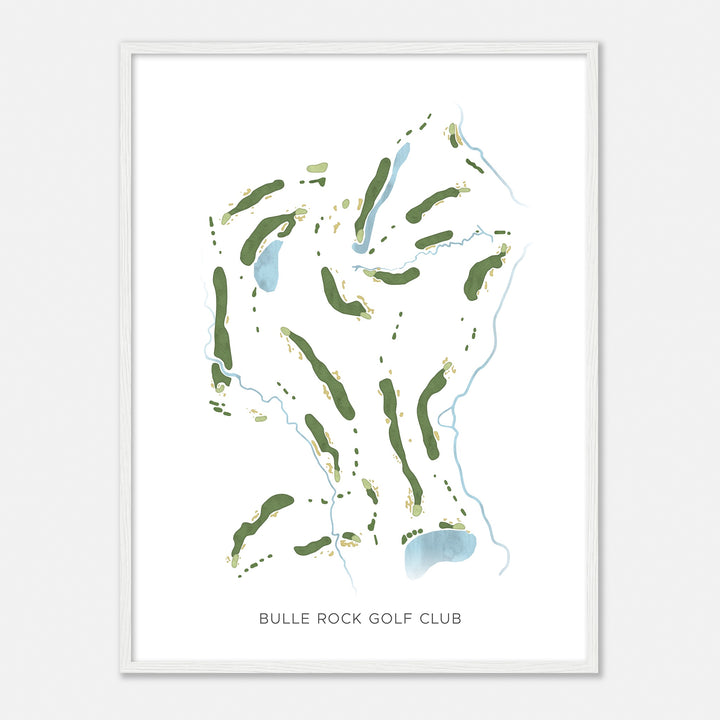 Print of Bulle Rock Golf Club Modern Map