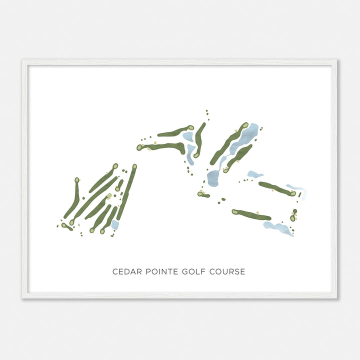 Print of Cedar Pointe Golf Course Modern Map