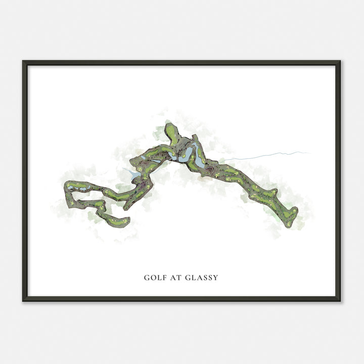 Print of Golf At Glassy Classic Map