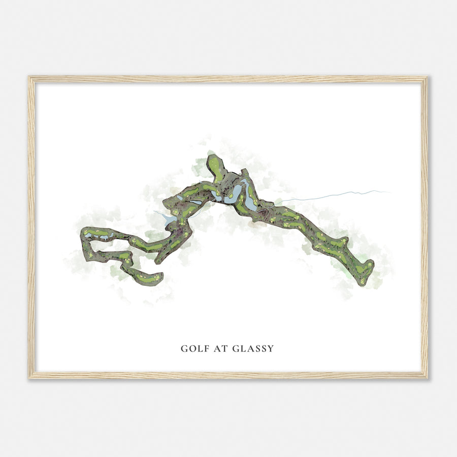 Print of Golf At Glassy Classic Map