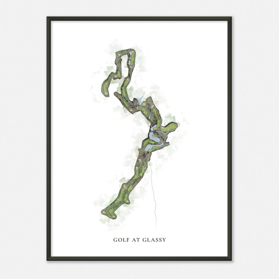 Print of Golf At Glassy Classic Map