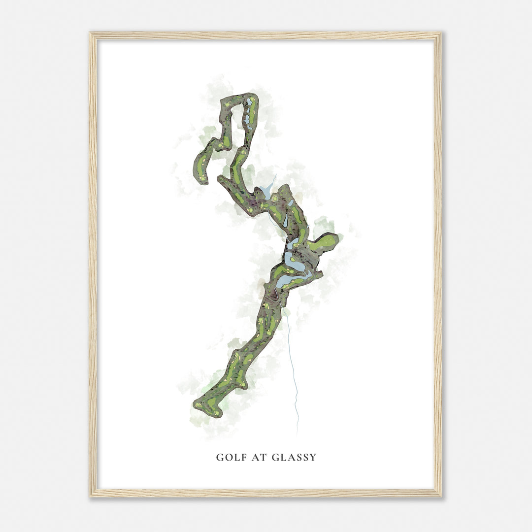 Print of Golf At Glassy Classic Map