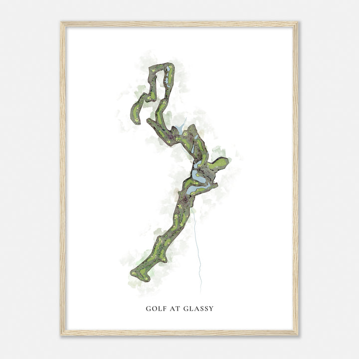 Print of Golf At Glassy Classic Map