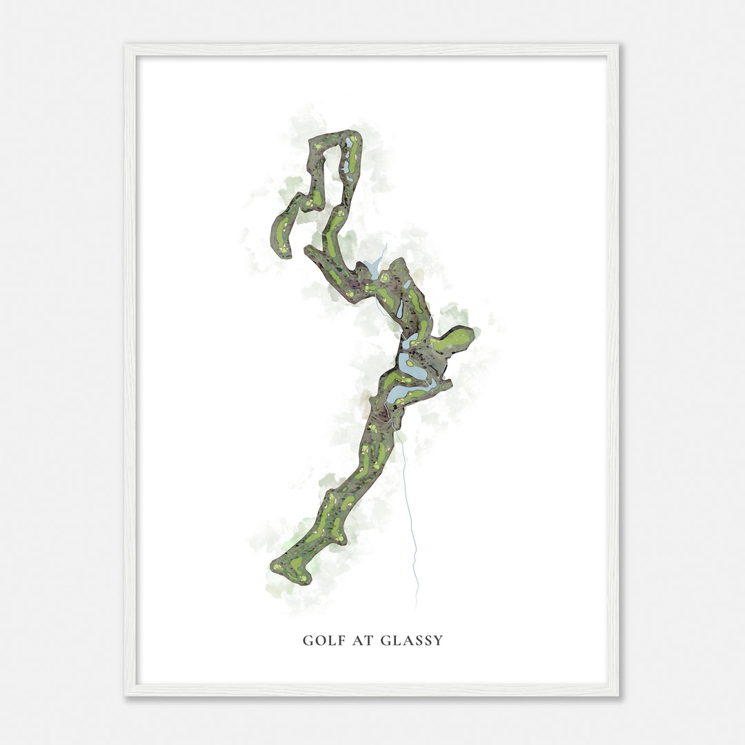 Print of Golf At Glassy Classic Map
