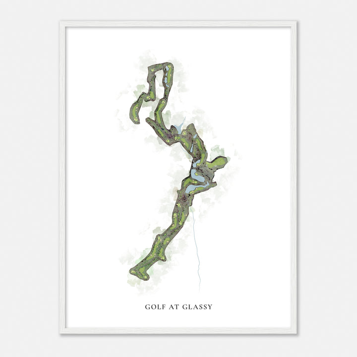 Print of Golf At Glassy Classic Map