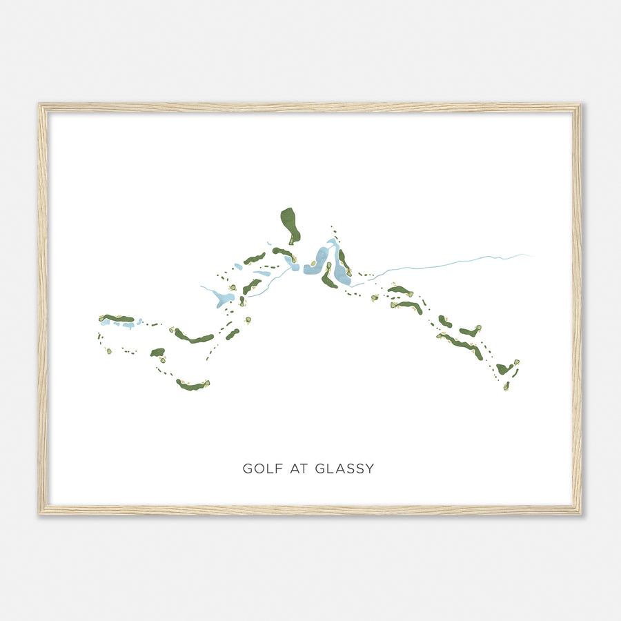 Print of Golf At Glassy Modern Map