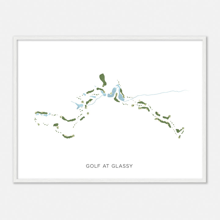 Print of Golf At Glassy Modern Map