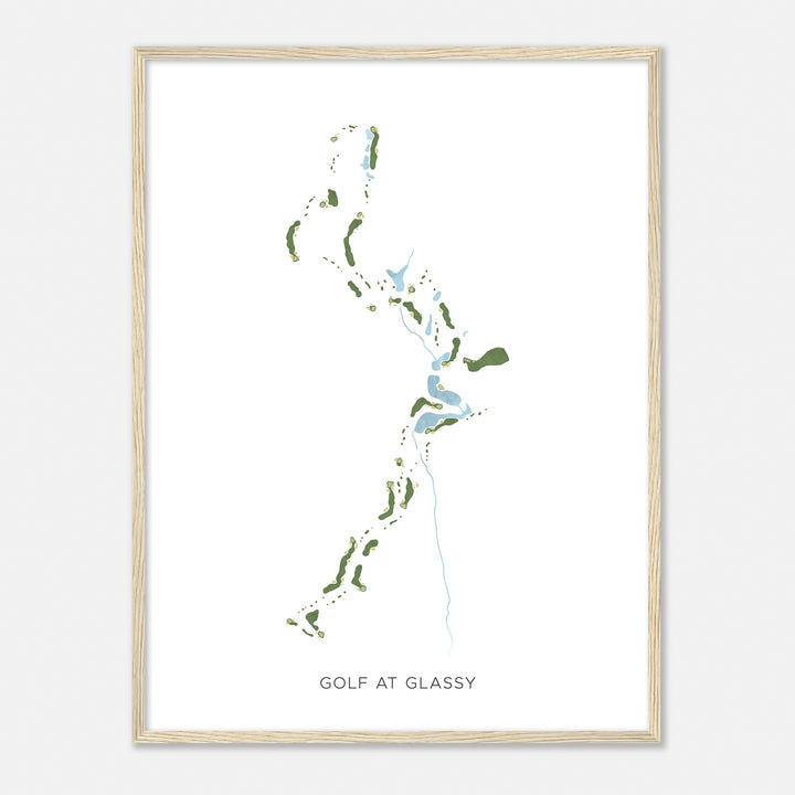 Print of Golf At Glassy Modern Map