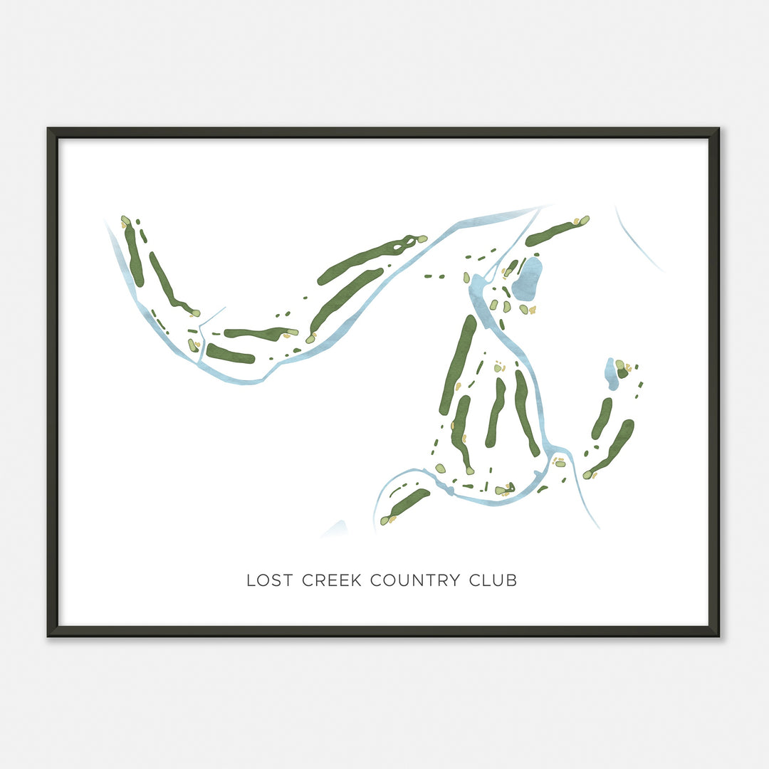 Print of Lost Creek Country Club Modern Map