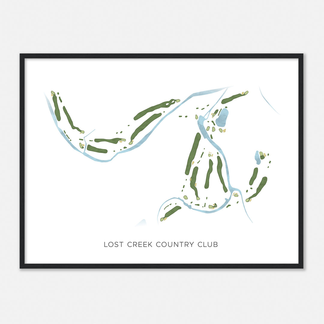 Print of Lost Creek Country Club Modern Map