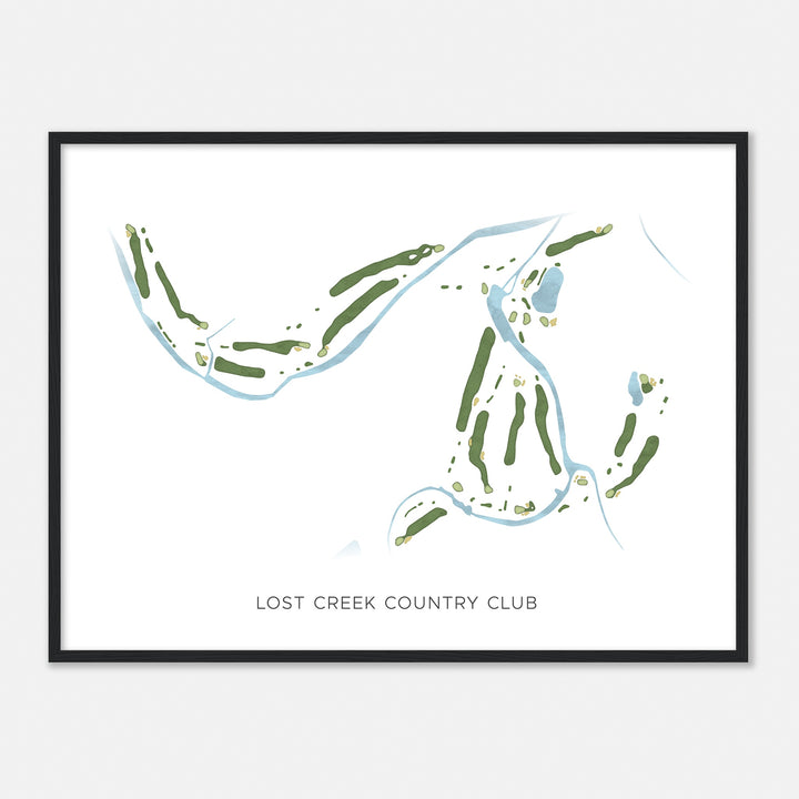 Print of Lost Creek Country Club Modern Map