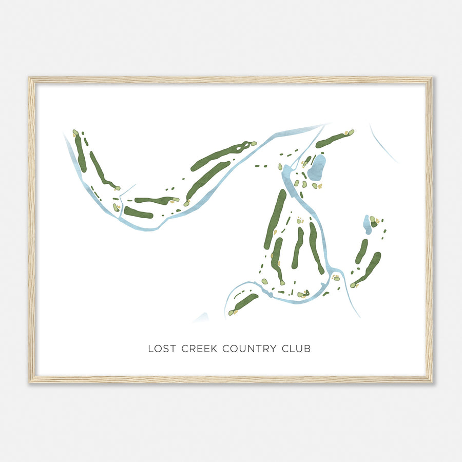 Print of Lost Creek Country Club Modern Map