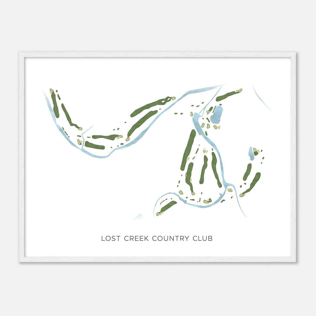Print of Lost Creek Country Club Modern Map