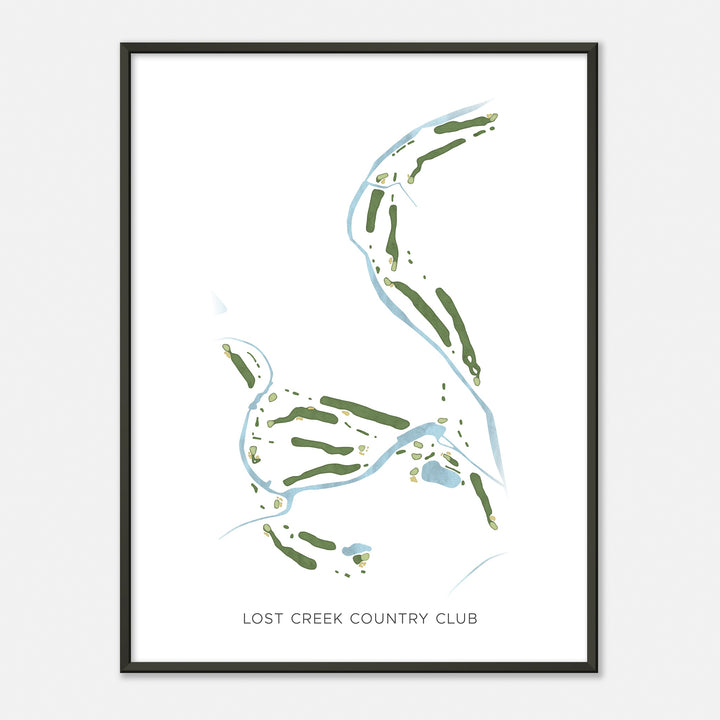 Print of Lost Creek Country Club Modern Map
