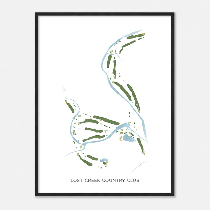 Print of Lost Creek Country Club Modern Map