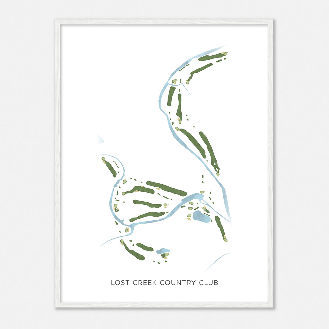 Print of Lost Creek Country Club Modern Map