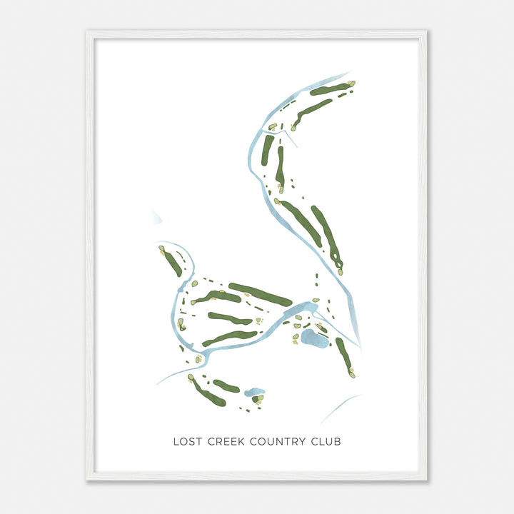 Print of Lost Creek Country Club Modern Map