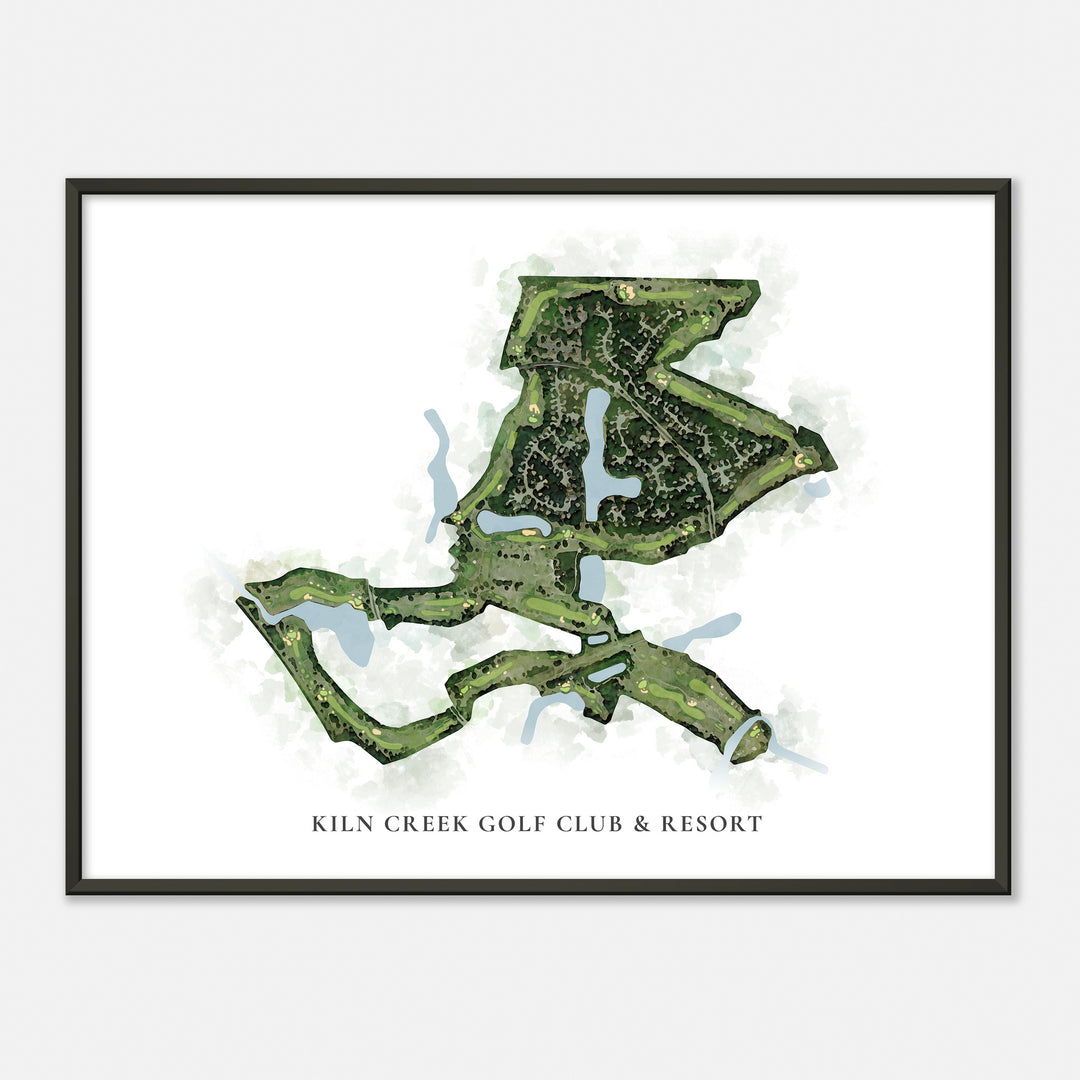 Print of Kiln Creek Golf Club & Resort Classic Map