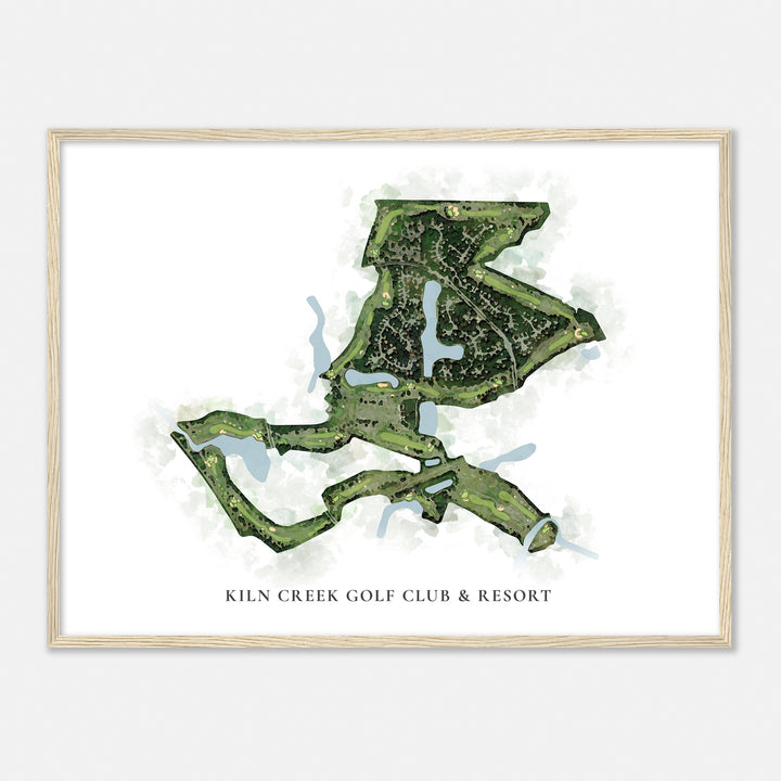 Print of Kiln Creek Golf Club & Resort Classic Map