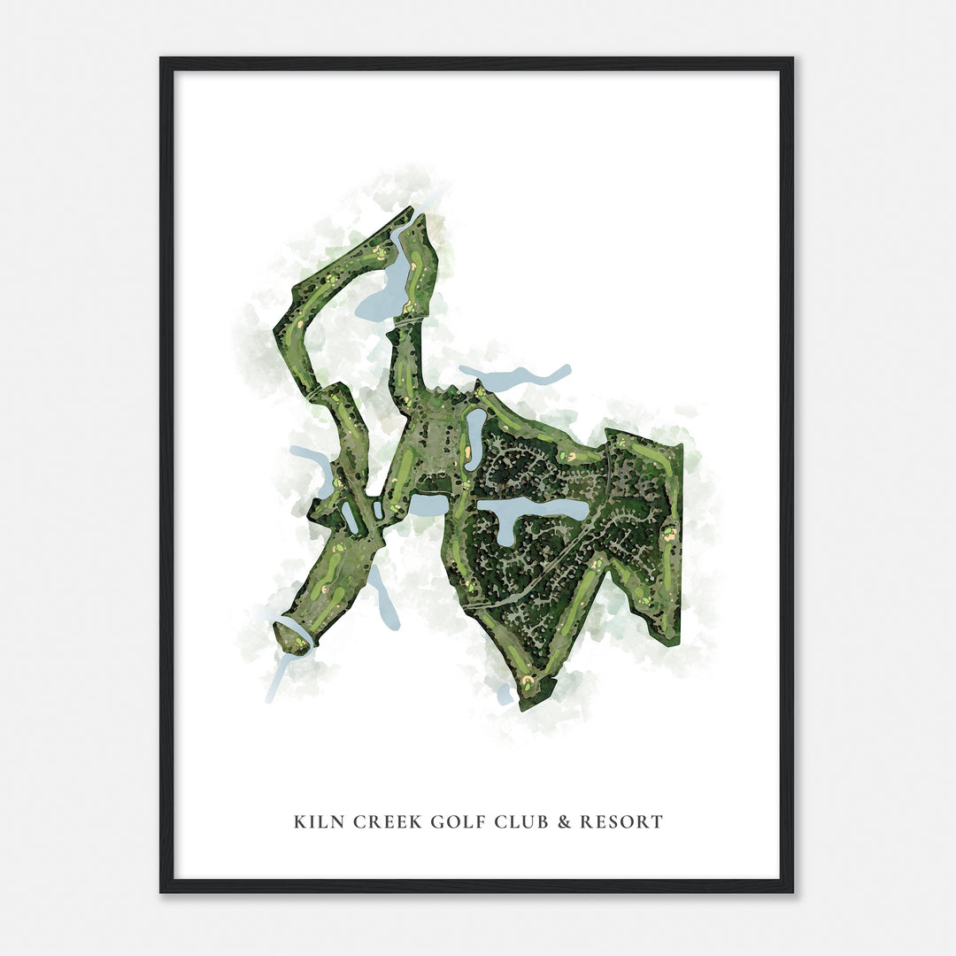 Print of Kiln Creek Golf Club & Resort Classic Map