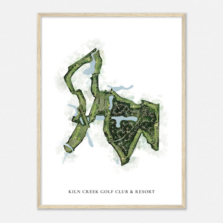 Print of Kiln Creek Golf Club & Resort Classic Map