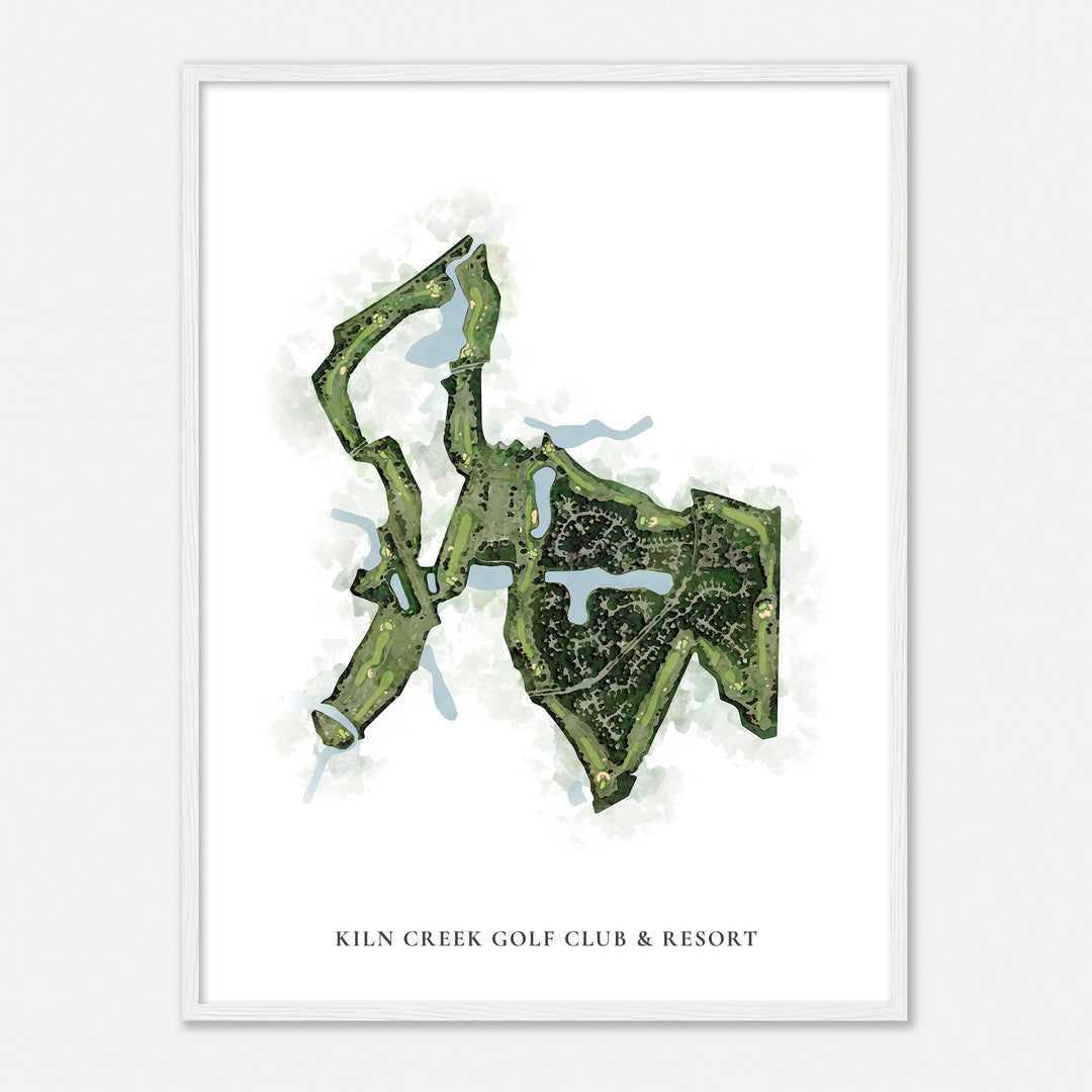 Print of Kiln Creek Golf Club & Resort Classic Map