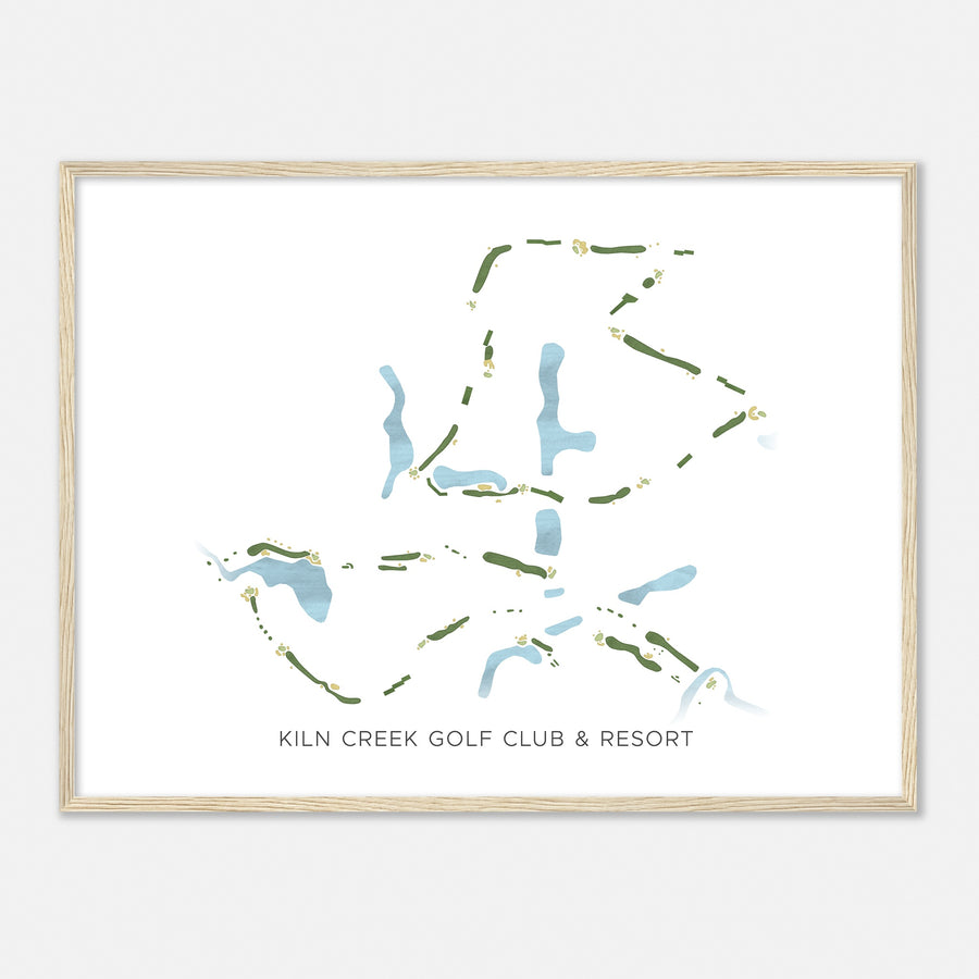 Print of Kiln Creek Golf Club & Resort Modern Map