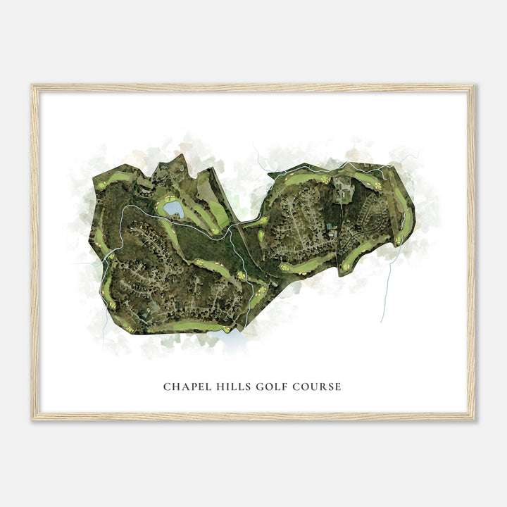 Print of Chapel Hills Golf Course Classic Map