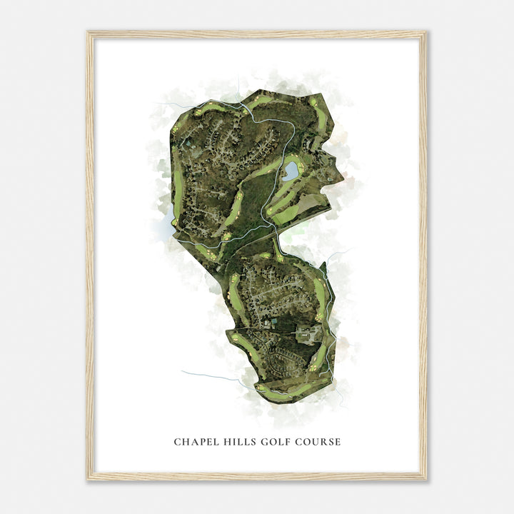 Print of Chapel Hills Golf Course Classic Map
