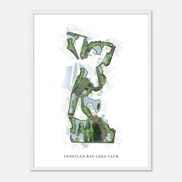 Print of Venetian Bay Golf Club Classic Map