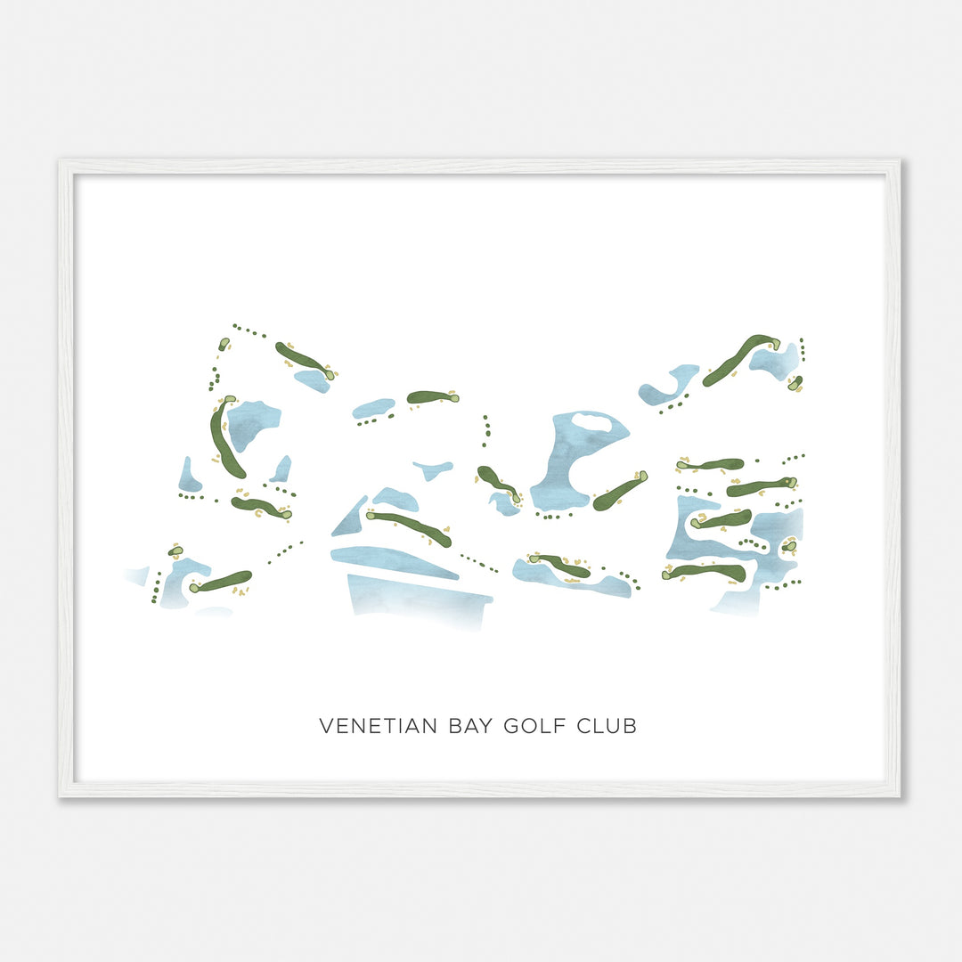 Print of Venetian Bay Golf Club Modern Map