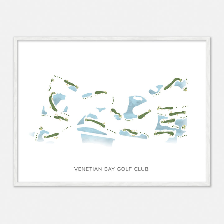 Print of Venetian Bay Golf Club Modern Map