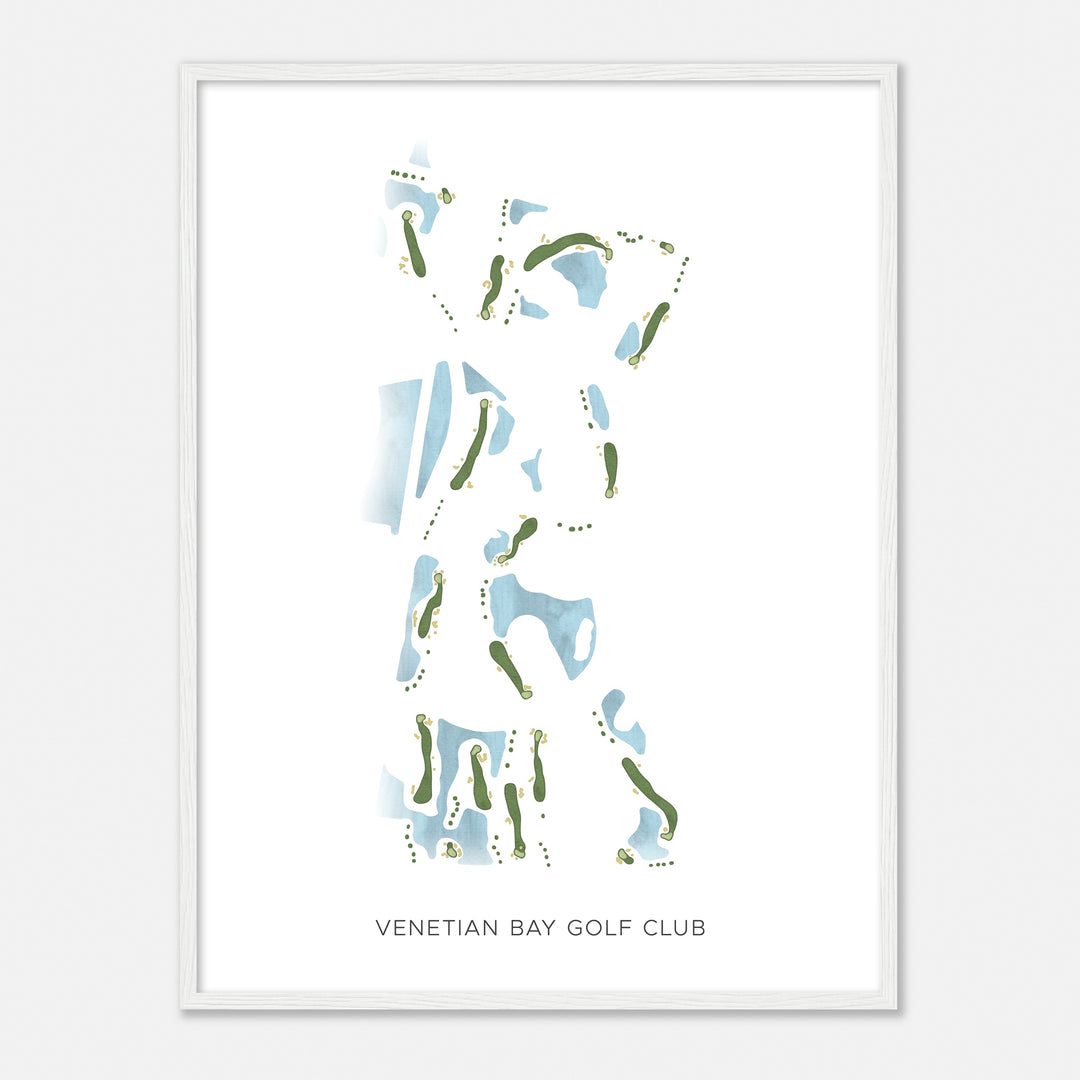 Print of Venetian Bay Golf Club Modern Map