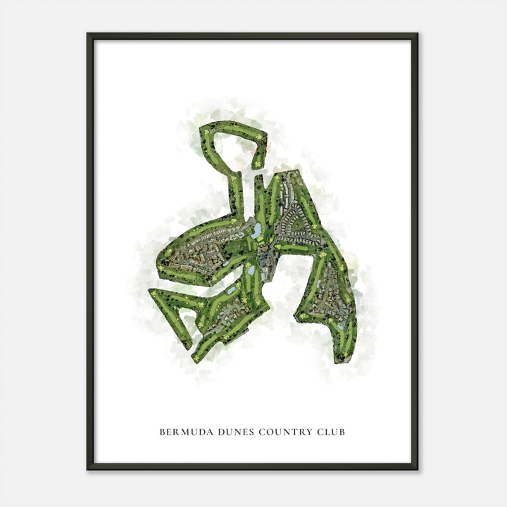 Print of Bermuda Dunes Country Club Classic Map
