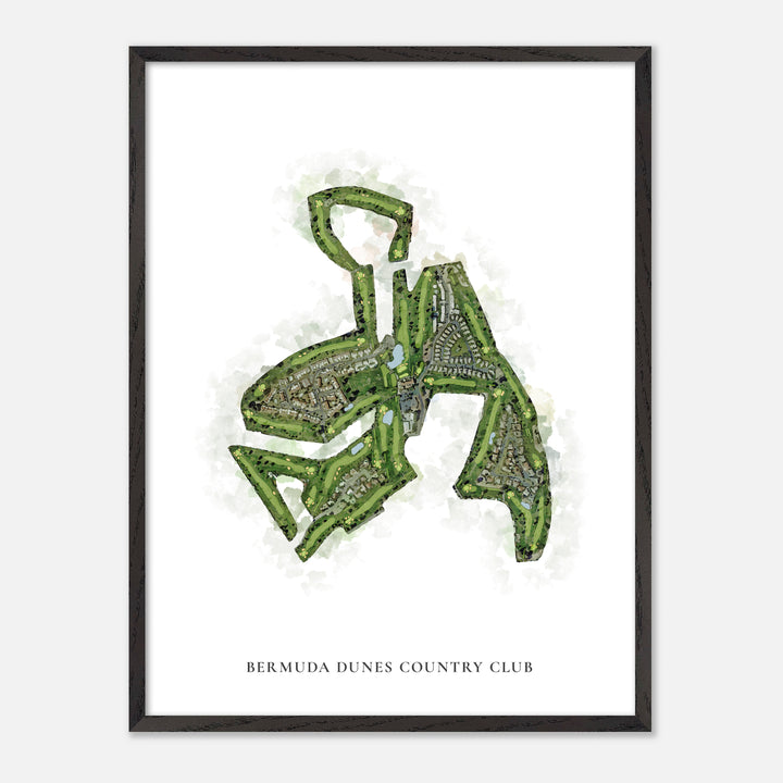 Print of Bermuda Dunes Country Club Classic Map