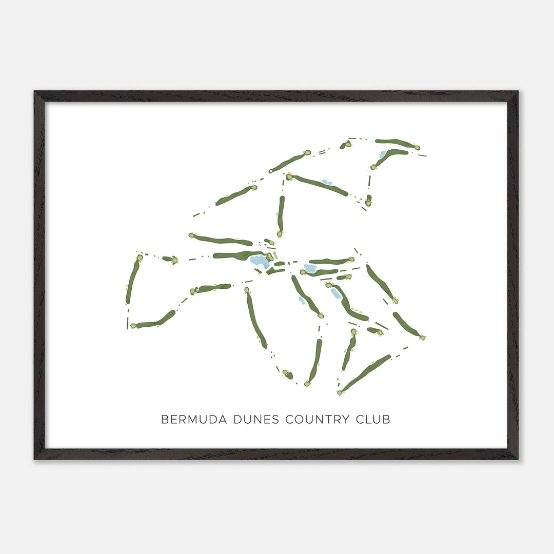 Print of Bermuda Dunes Country Club Modern Map