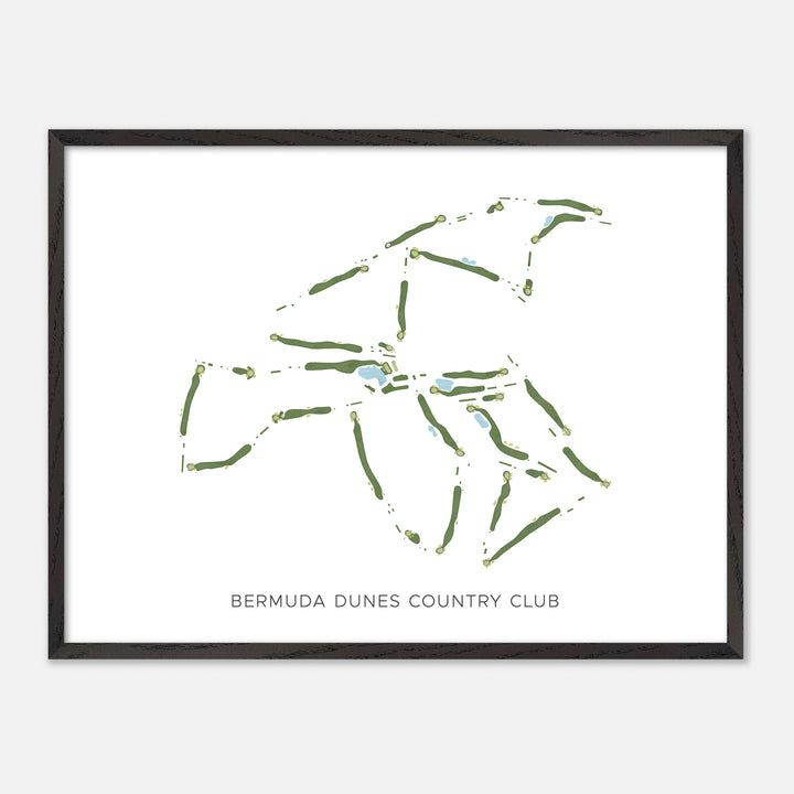 Print of Bermuda Dunes Country Club Modern Map