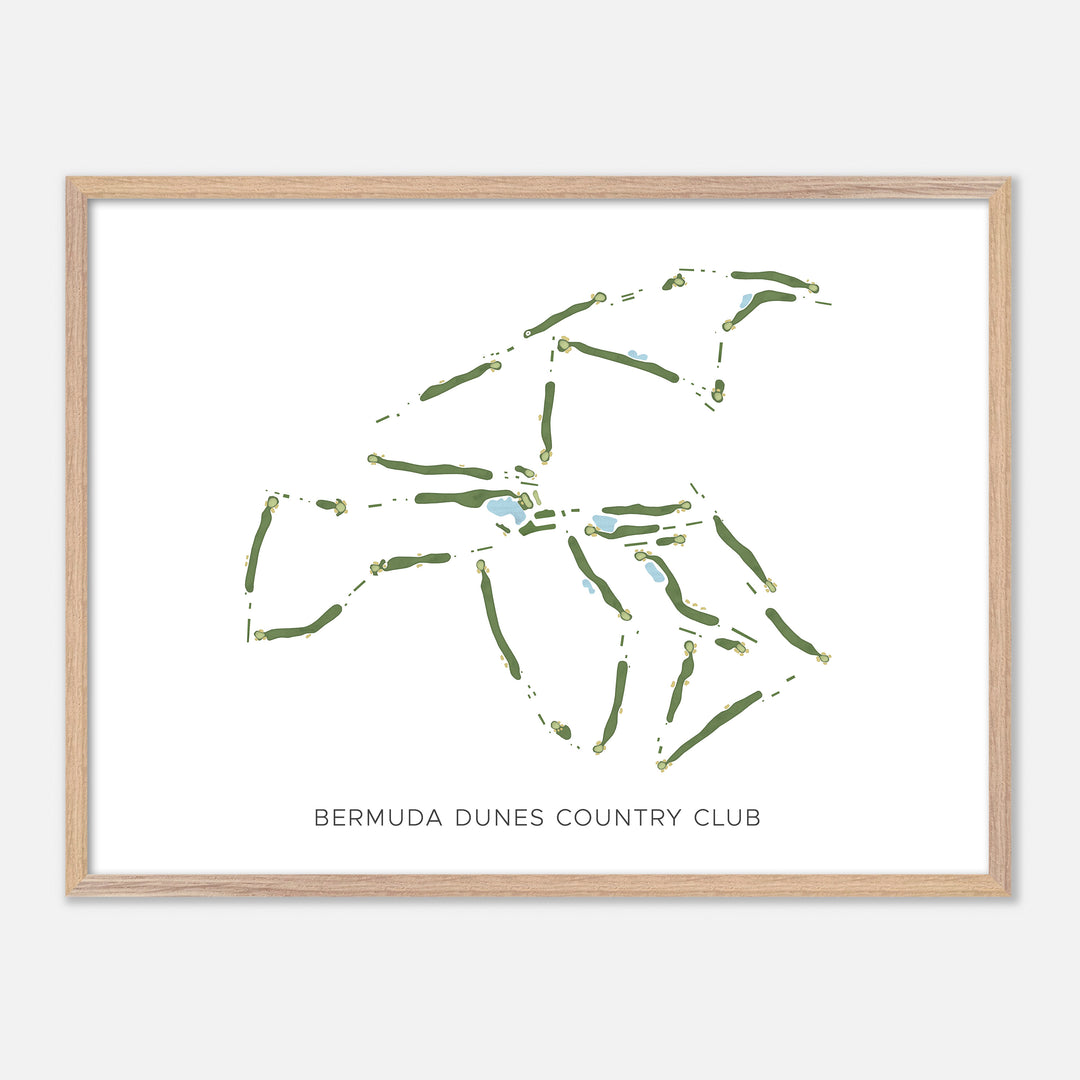 Print of Bermuda Dunes Country Club Modern Map