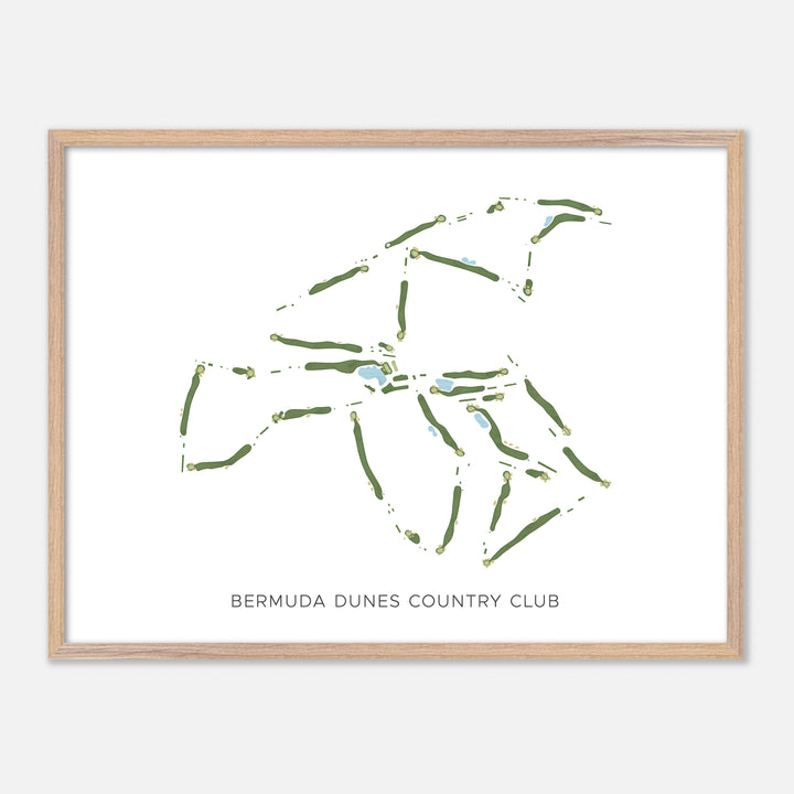 Print of Bermuda Dunes Country Club Modern Map