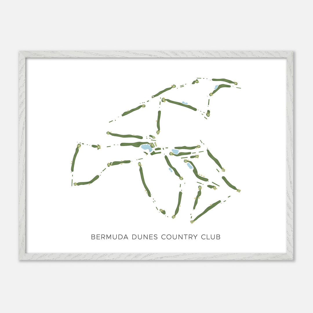 Print of Bermuda Dunes Country Club Modern Map