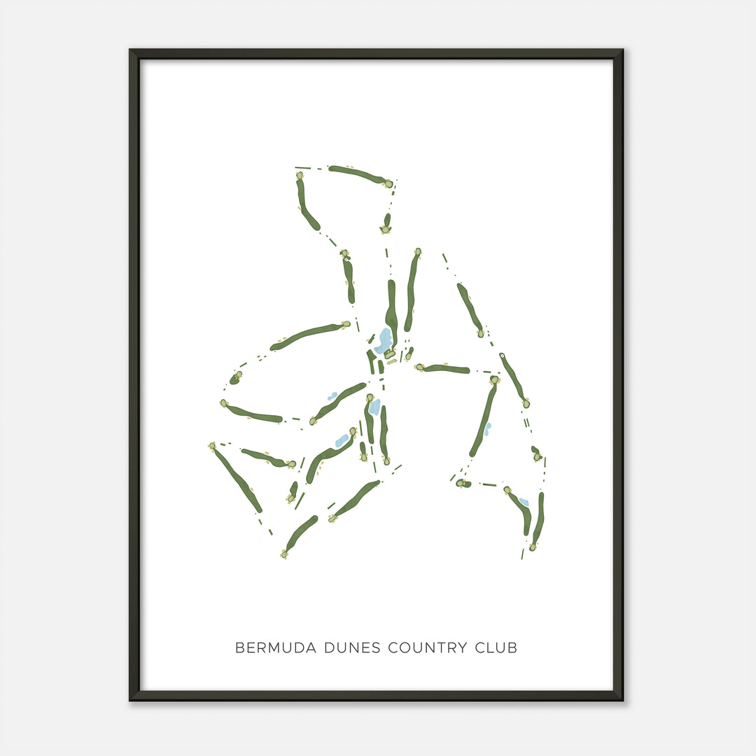 Print of Bermuda Dunes Country Club Modern Map