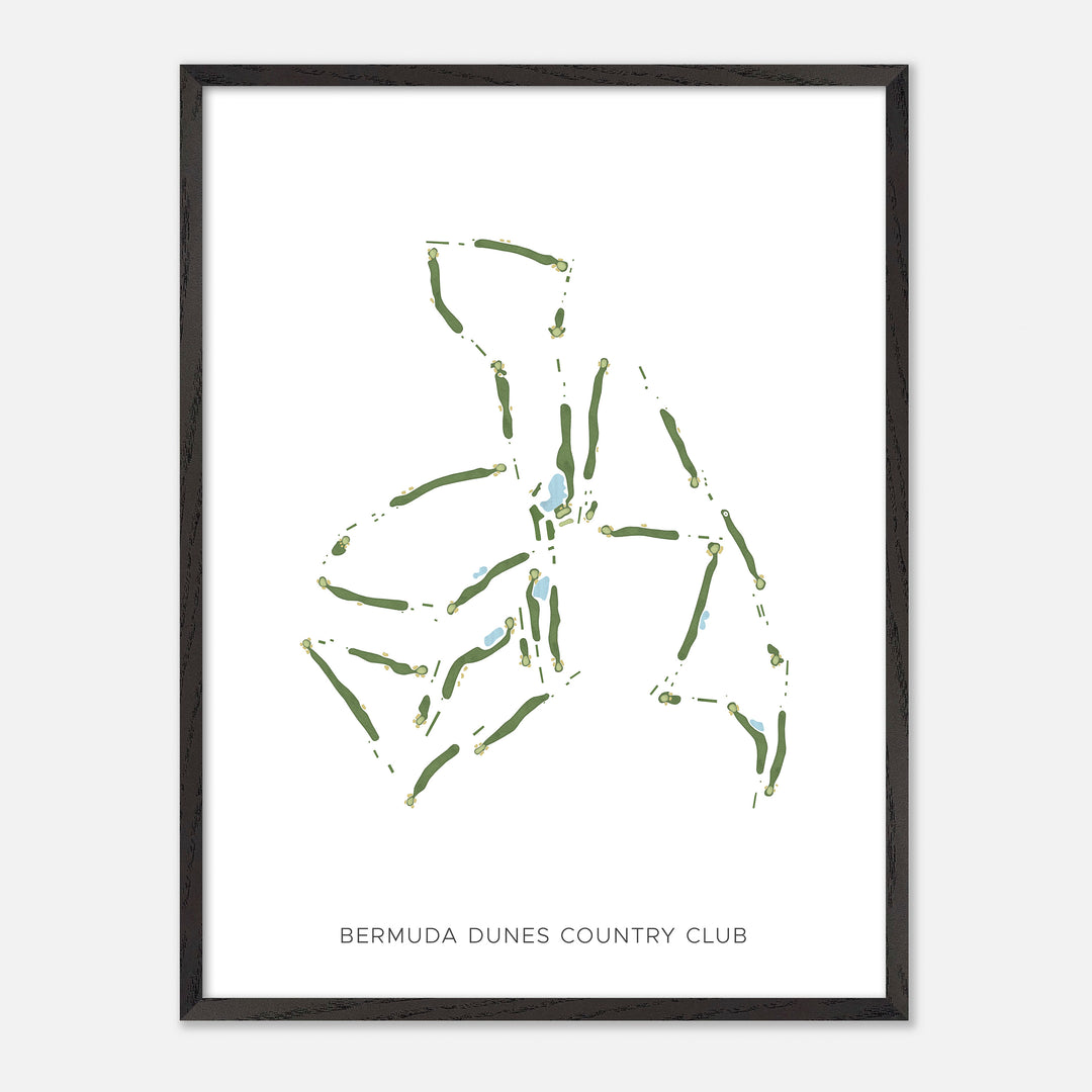 Print of Bermuda Dunes Country Club Modern Map
