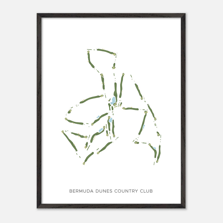 Print of Bermuda Dunes Country Club Modern Map