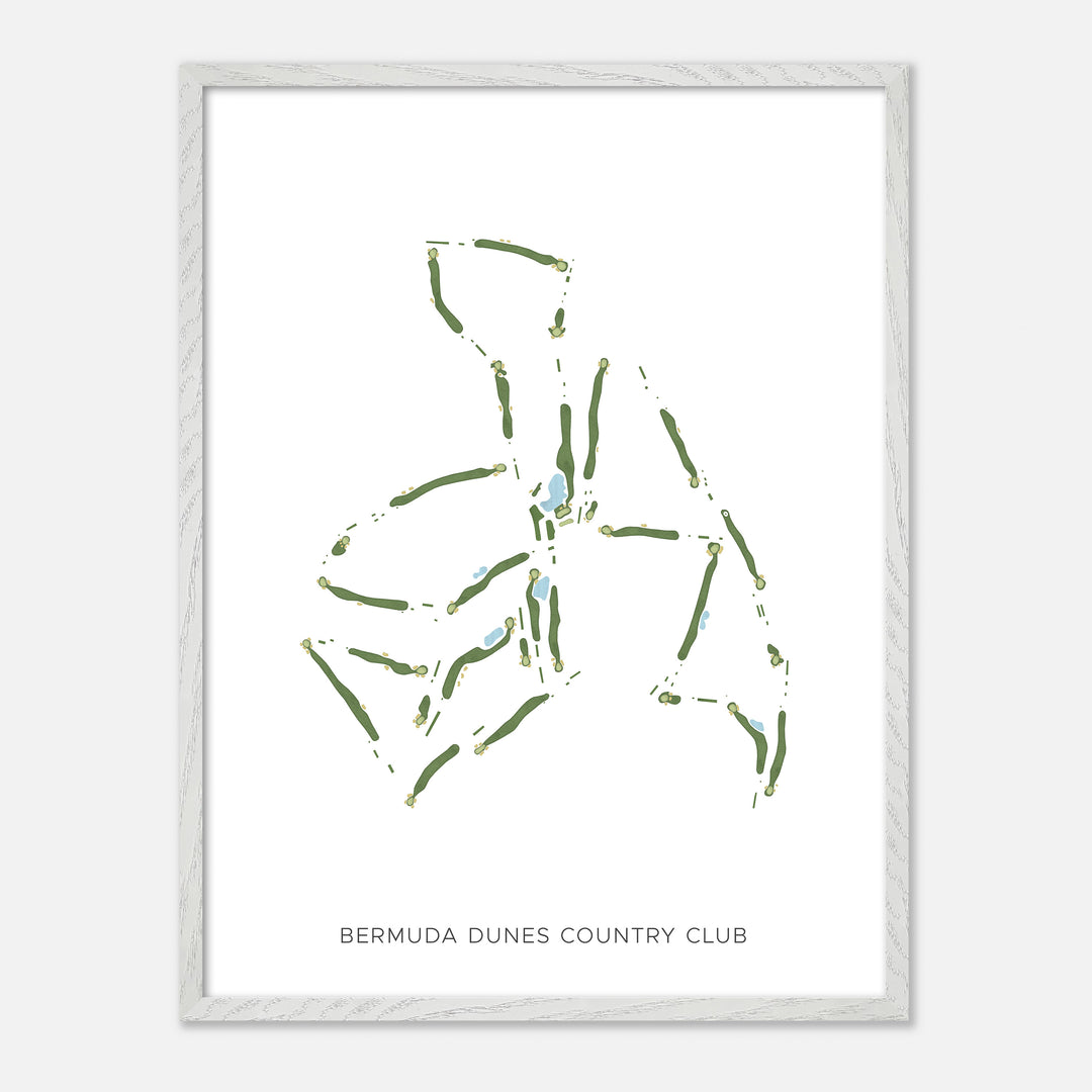 Print of Bermuda Dunes Country Club Modern Map