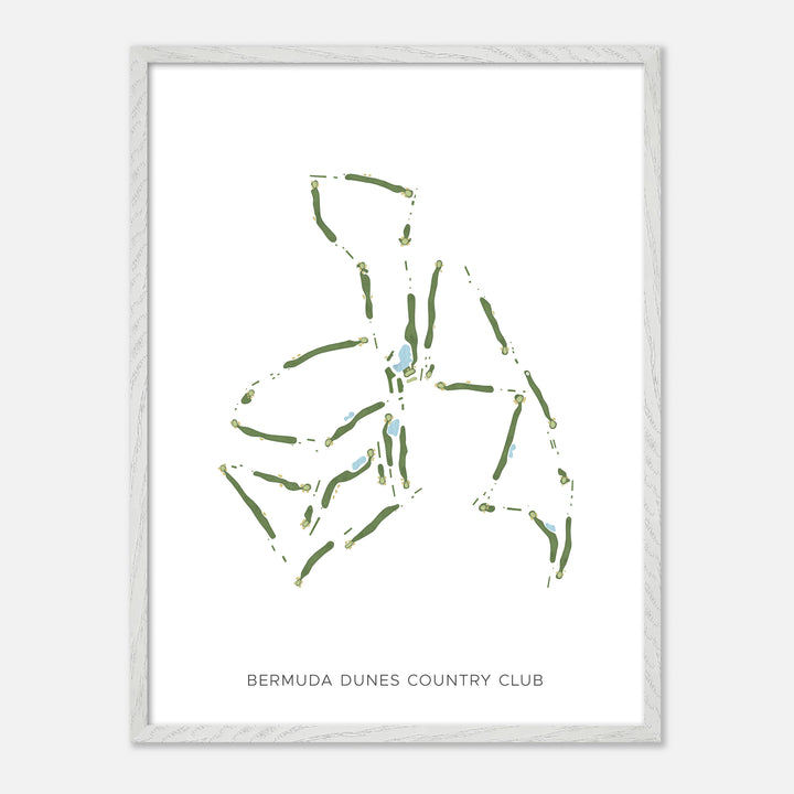 Print of Bermuda Dunes Country Club Modern Map
